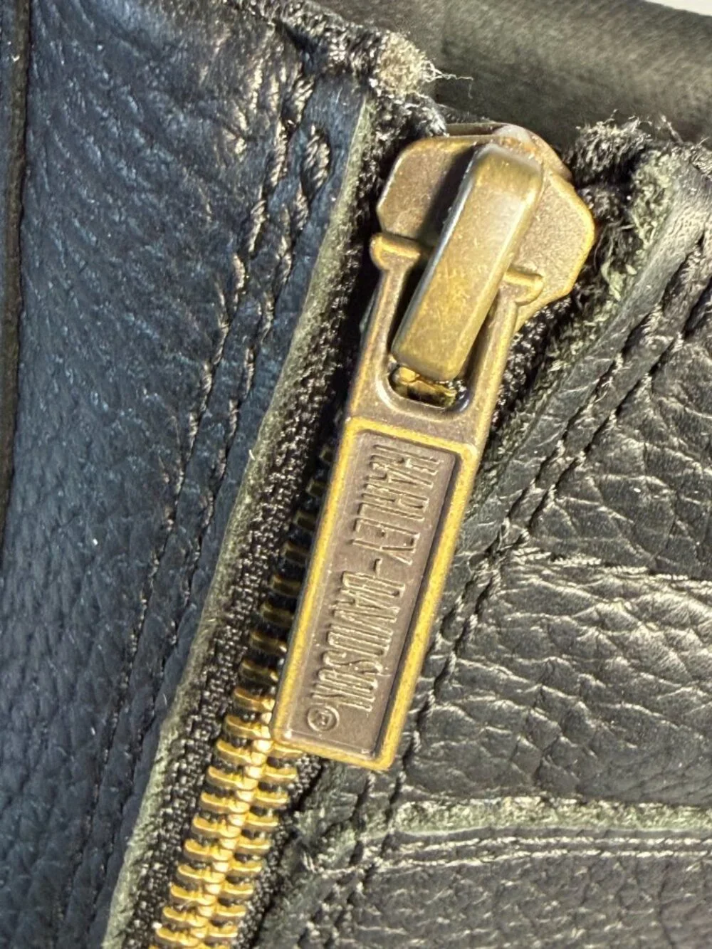 Harley-Davidson black leather
